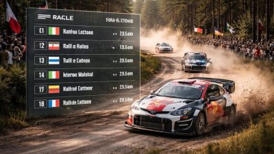 découvrez le déroulement du classement du rallye de lettonie et suivez les performances des pilotes internationaux tout au long de la compétition.