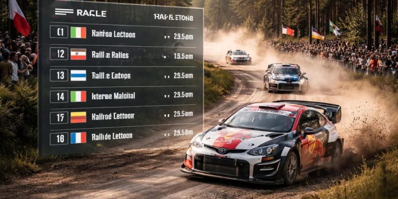 découvrez le déroulement du classement du rallye de lettonie et suivez les performances des pilotes internationaux tout au long de la compétition.