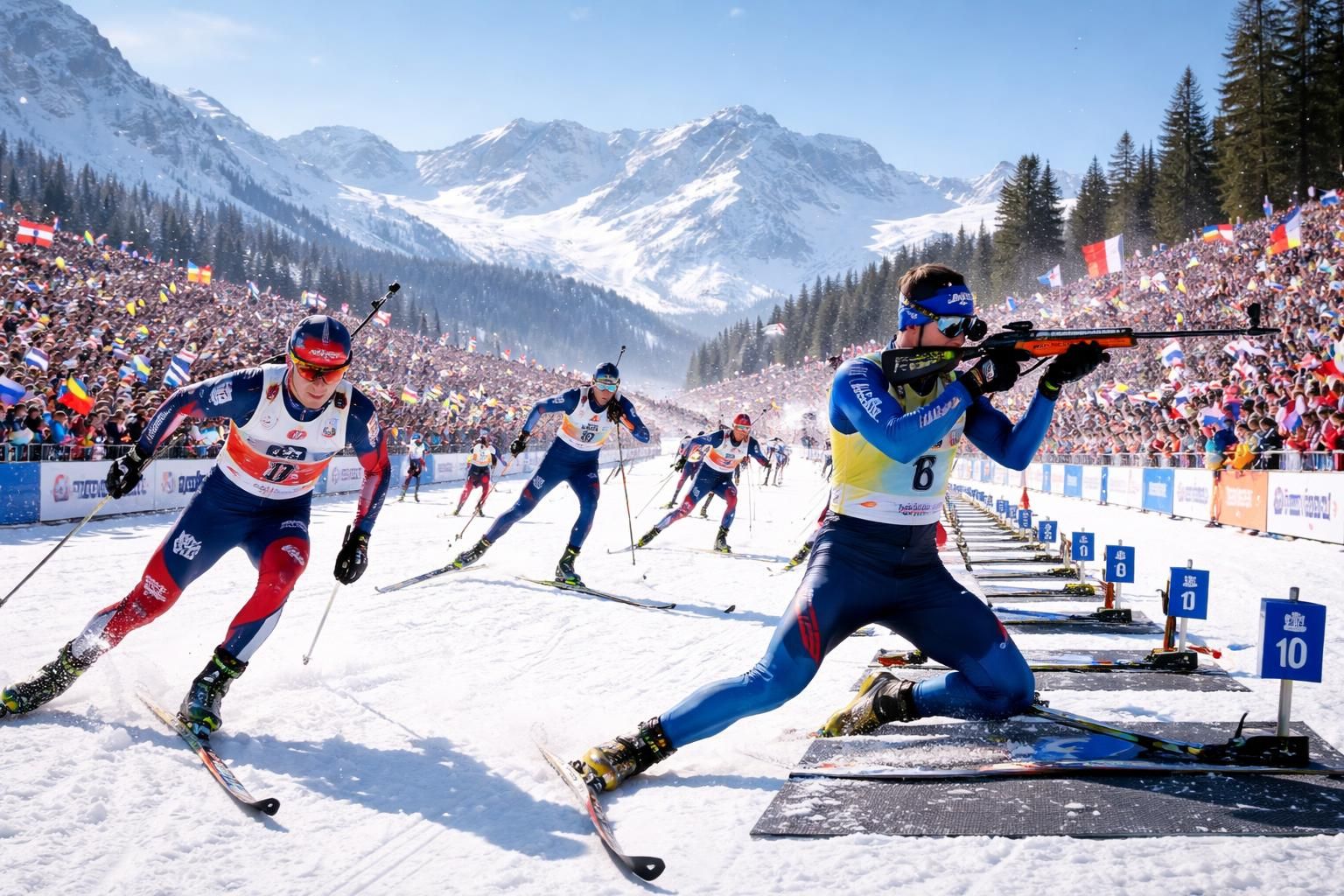 revivez les moments forts du biathlon du 10 mars et plongez au cœur de l'excitation de cette compétition intense et palpitante.