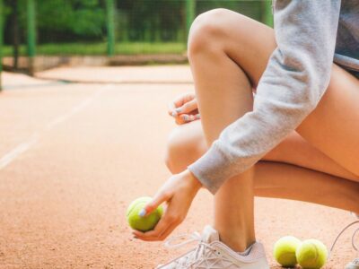 exercice avec le tennis