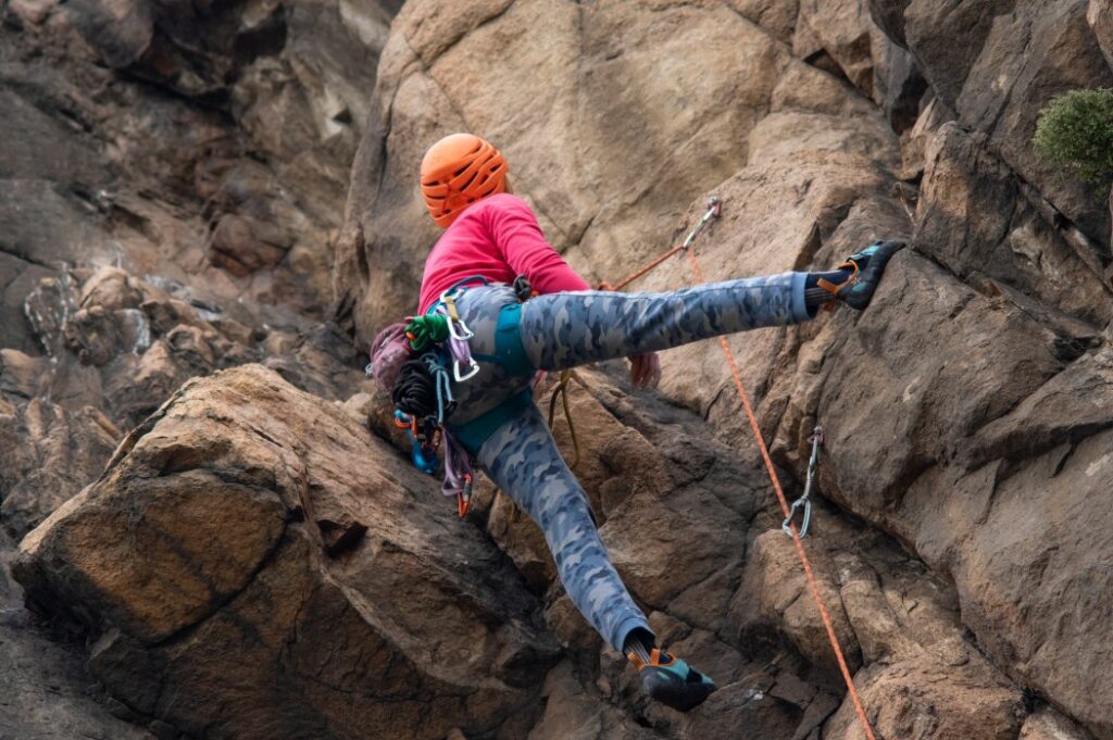 une alpiniste